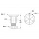 KITCHEN CABINET LEG WHITE / 7cm CABINET LEGS